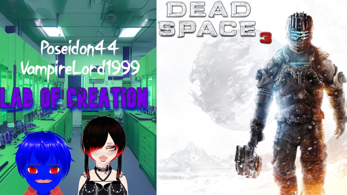 MarcelineSMoon's tweet photo. Time to hunt down some Necromorphs! Ill be going live at 6PM CST with @PoSeiDoN__44 going through Dead Space 3! Tune in to see us on Tau Volantis #Vtubers #Vampire #ENVtuber #VtuberUprsing #KickStreaming #KickStreamers #LabOfCreation #Youtube #Collab #horror #deadspace3 https://t.co/FwzmXyyDTf