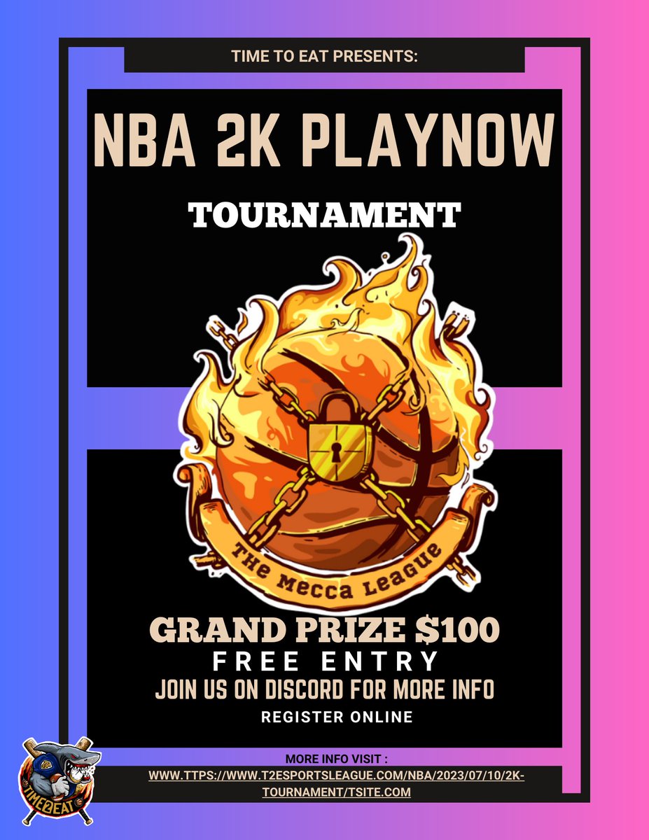 T2E Sports is hosting a play now tournament on next gen Xbox. Signup with the link below and join the discord for updates.

Sign-up link:
t2esportsleague.com/nba/2023/07/10…

Discord link:
discord.gg/qHqVeDqUsV

#2K24 #2k23 #NBA2K23 #NBA2KSummerLeague