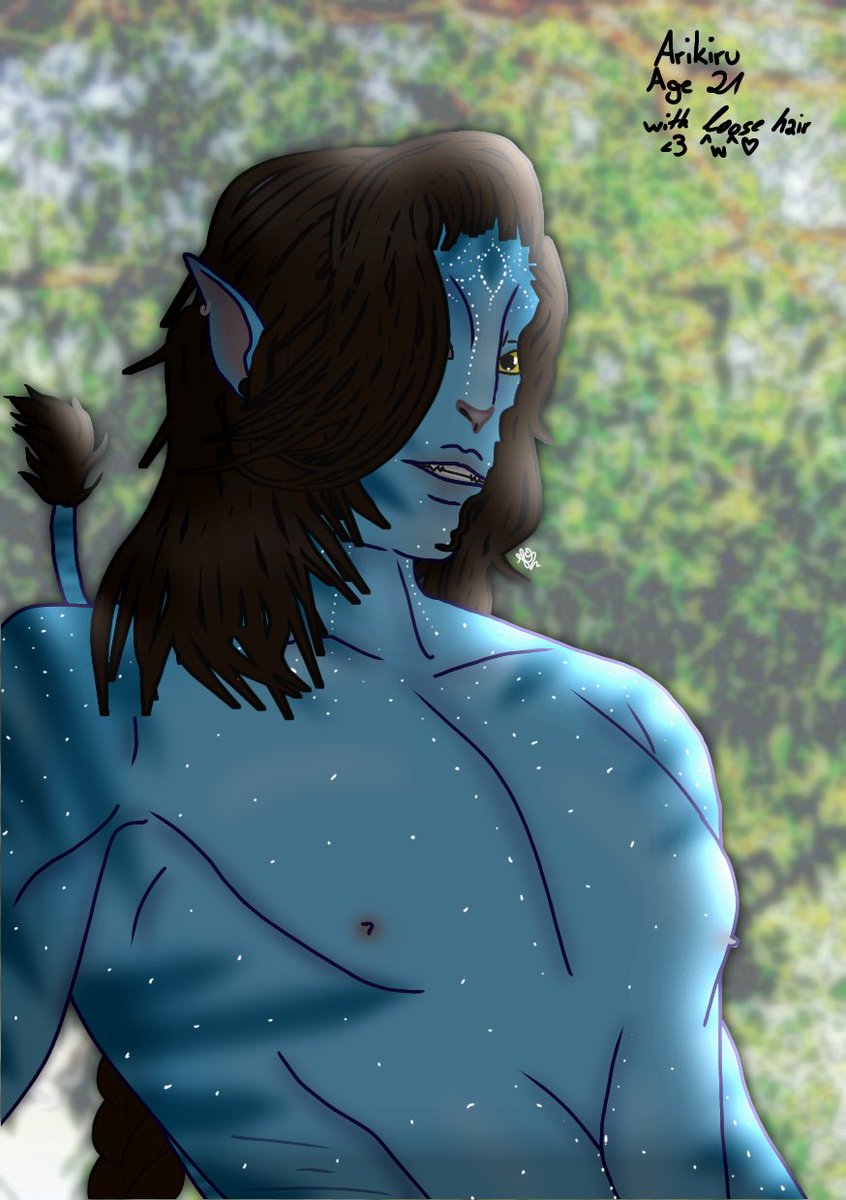 Artyarttown's tweet photo. I drawed Arikiru (Ari) as an adult and with open hair! He looks handsome like that! I almost wonder why he is (rn) my favorite 🤩 

#atwow #avatar #AvatarTheWayOfWater #digitalart #DigitalArtist #drawing #navi #oc #owncharacters https://t.co/lFX5JfTXam
