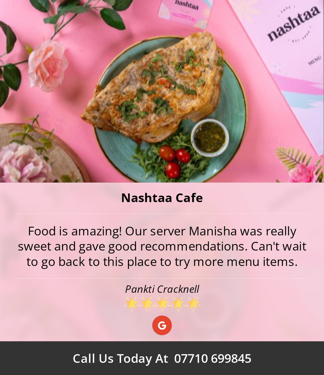 5 Star: Pankti C. "Food is amazing! Our server Manisha was really sweet and gave..." maps.google.com/?cid=178064164…