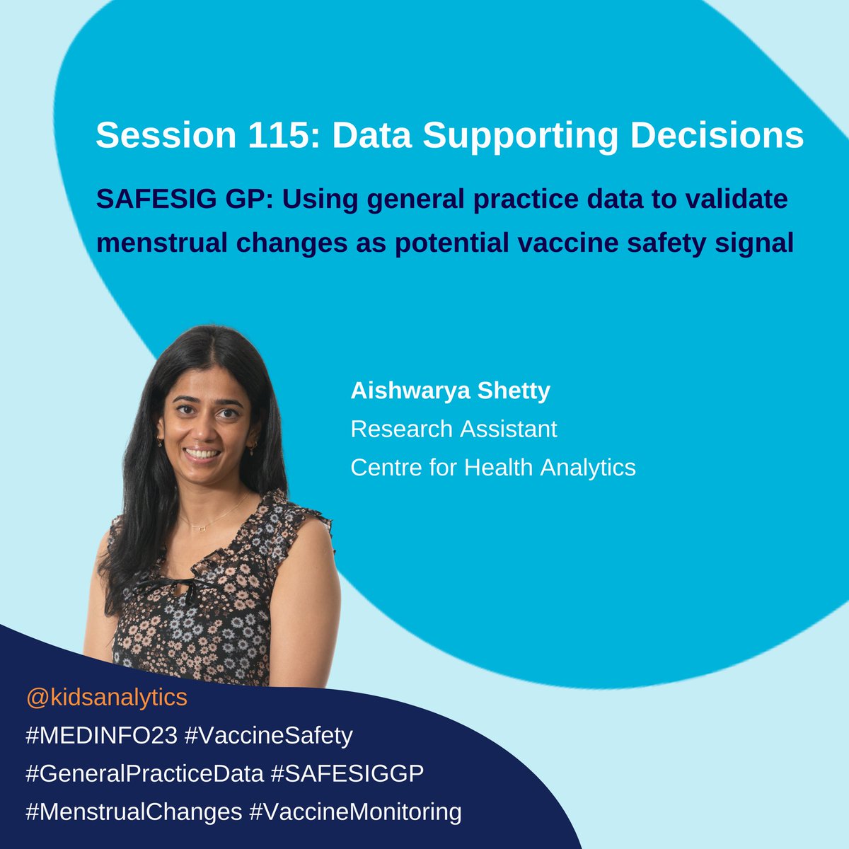 #MEDINFO23 #vaccinesafety #GeneralPracticeData #SAFESIGGP #menstrualhealth #vaccineresearch