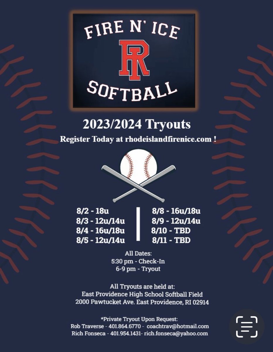 RI Fire N’ Ice Softball tweet media