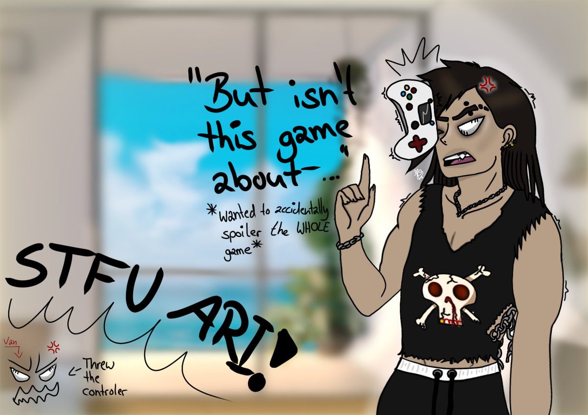 Artyarttown's tweet photo. This is the last one I also finished and sat a while on it! 
It’s a just for fun pic actually from my oc Arikiru (Ari) as a human! 🤣🫶🪶

#owncharacters #oc #digitalart #DigitalArtist #AvatarTheWayOfWater #funny https://t.co/5oopSwC99b