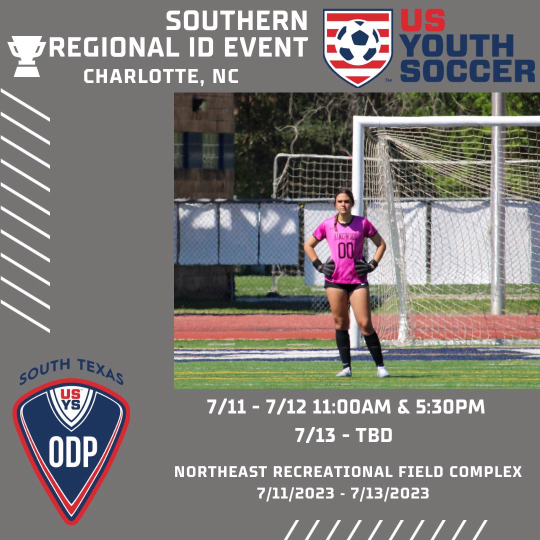 Kicking off the ODP Regional ID Event tomorrow in North Carolina. Couldn’t be more thankful for this opportunity! @stxsoccer @usysodp @ImCollegeSoccer @SoccerMomInt @ImYouthSoccer @SRUSA_WSoccer @G2CollegeSoccer @TheSoccerWire #Keeperstopgk @HTXSoccer @CharlotteWSoc