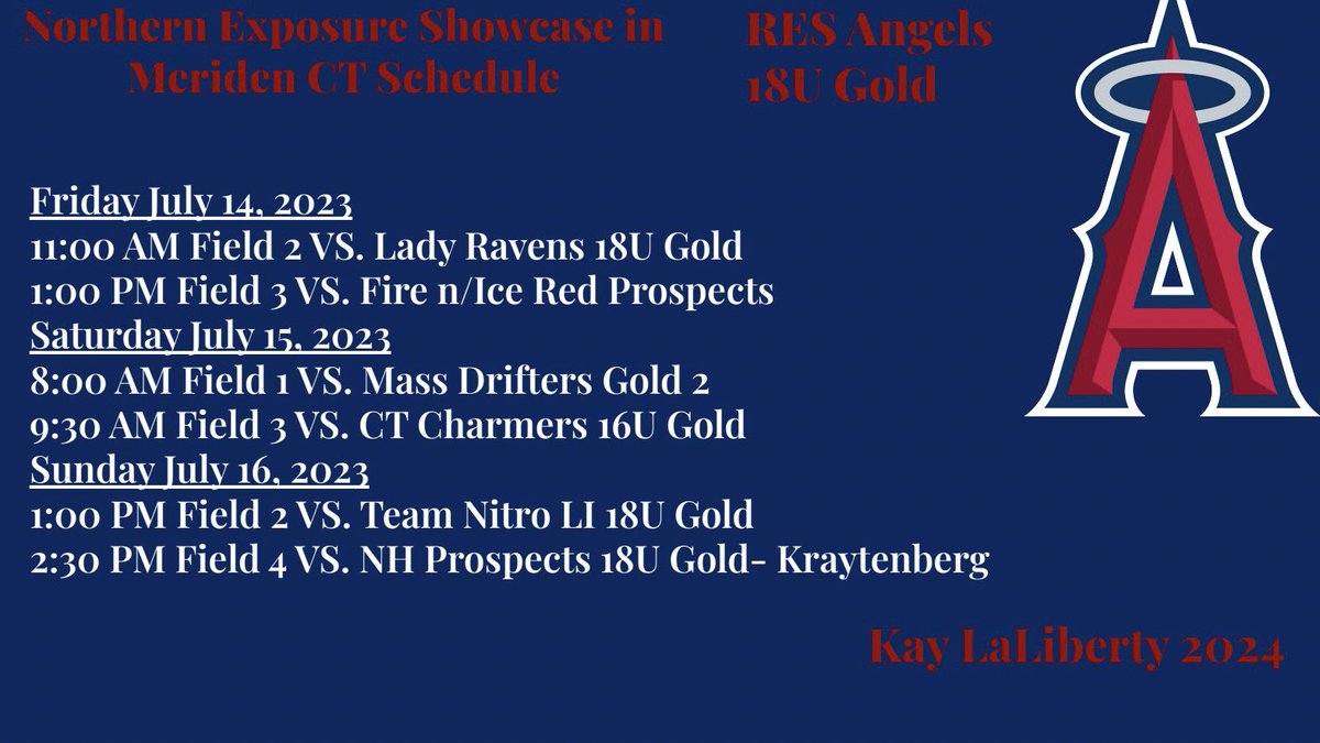 Schedule for The Northern Exposure Showcase in Meriden,CT! Super excited to get down there and compete!