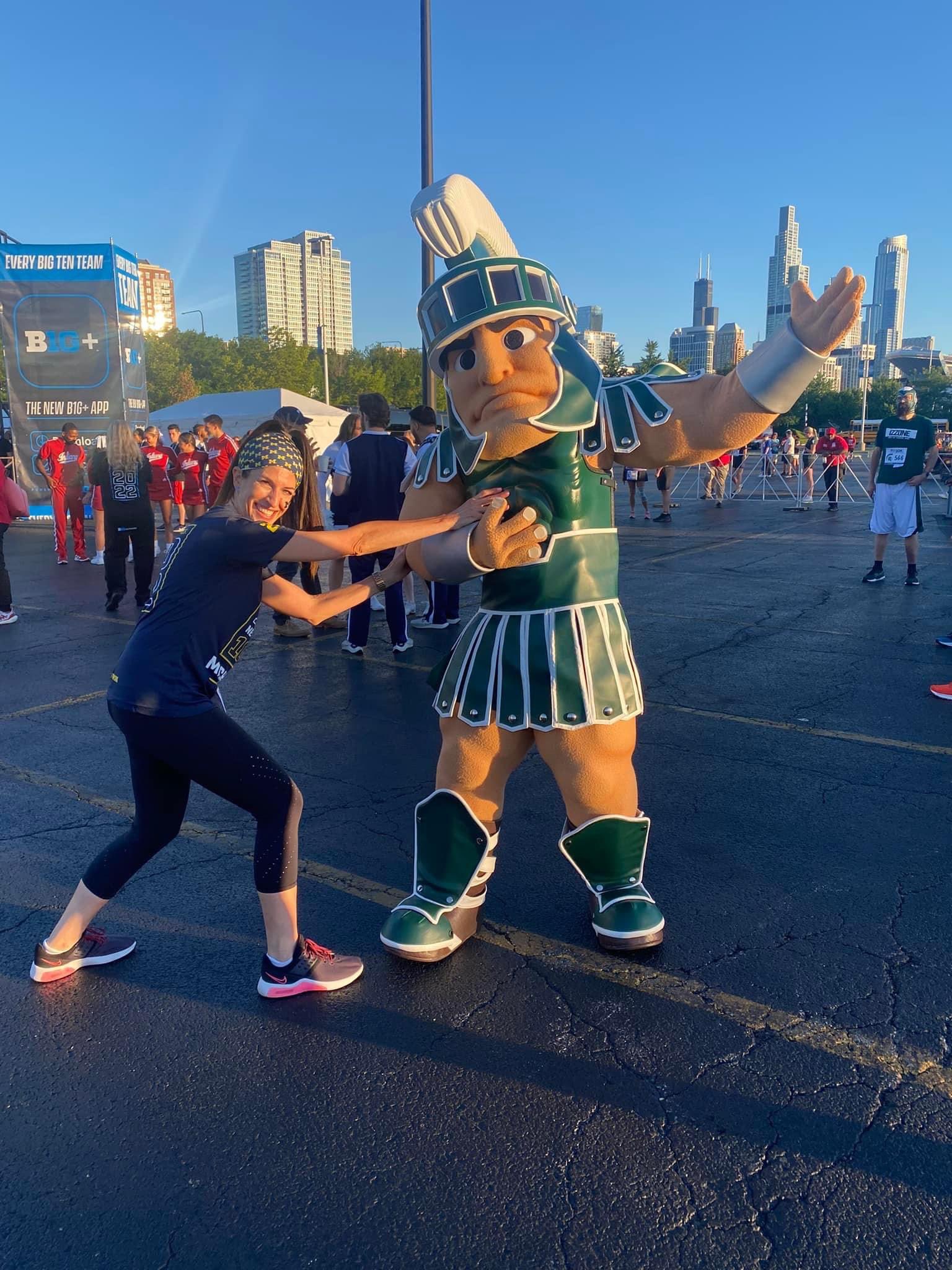 Jodi Geczi on Twitter "Running the Big Ten 10k with an enthusiasm