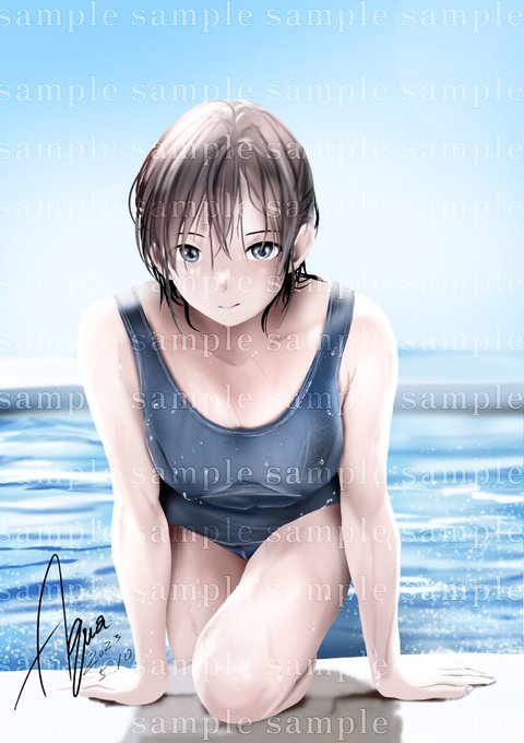 午前中出かけてきます
帰りは午後
#暑いので水着絵で体温調節する 