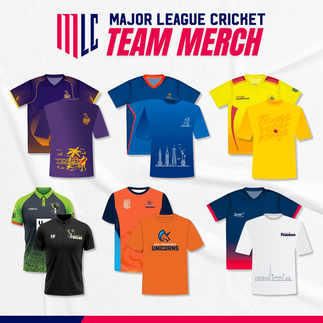 Major League Cricket on X Did someone say MERCH Support your team in style Head on over to our online shop https t 1rMiz7Ywly https t 9nIGQIXCrD X