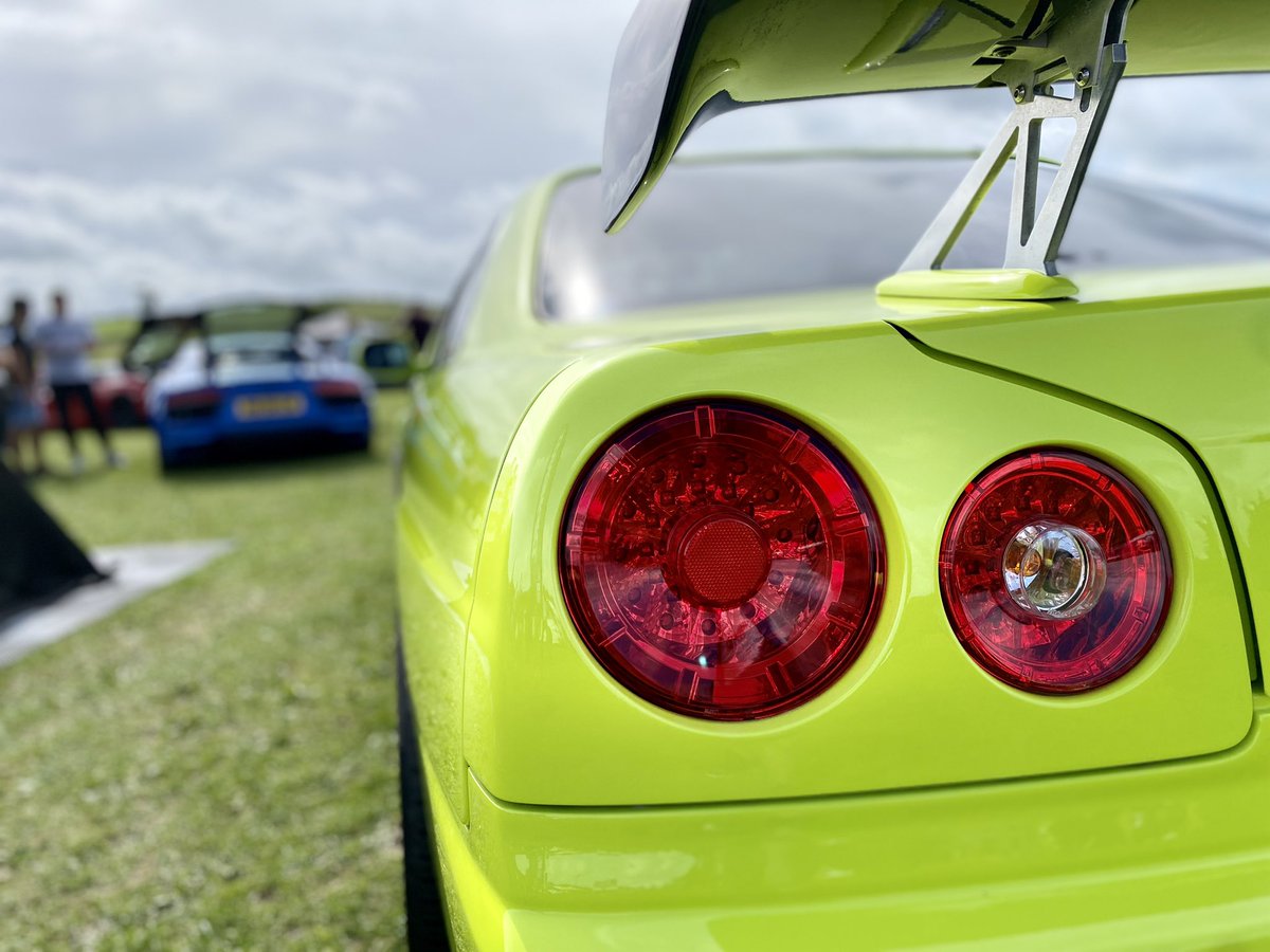 BrookfieldDan's tweet photo. The DMG Skyline @r34_ricky turned some heads this weekend 😍 at @wheelsupnorth 

#wheelsupnorth 
#r34 
#r34skyline 
#r34gtt 
#nissanskyline 
#jdmculture 
#acidgreen
#jdmsociety 
#petrolheadonsim 
#thedipmonkeygarage https://t.co/8P17I6W5Xj