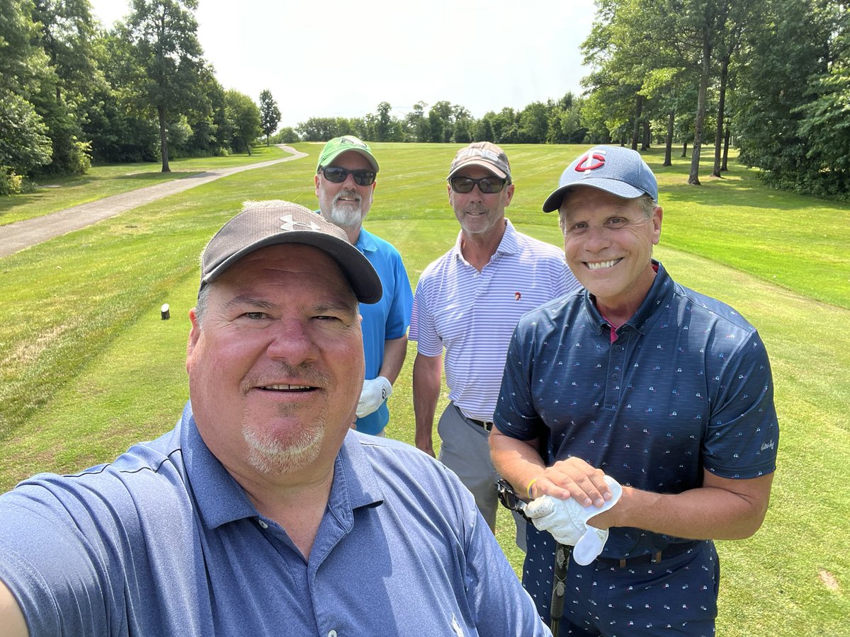 rshaver11's tweet photo. Great day on the golf course… Thank you @maddensresort and the Classic in Brainerd for having us! Always fun to get together with great friends! https://t.co/W0tM72gyK0