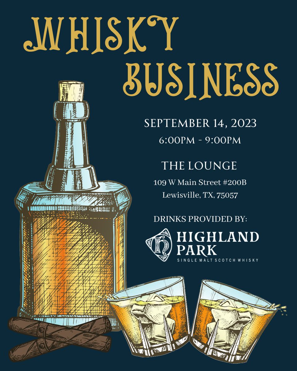 Are you a man who needs an evening out? Well... SAVE THE DATE - THIS EVENT IS FOR YOU!  Join us on September 14, 2023, at The Lounge in Lewisville, where we will have delicious barbeque paired with an incredible whisky tasting. 

TICKETS COMING SOON!
