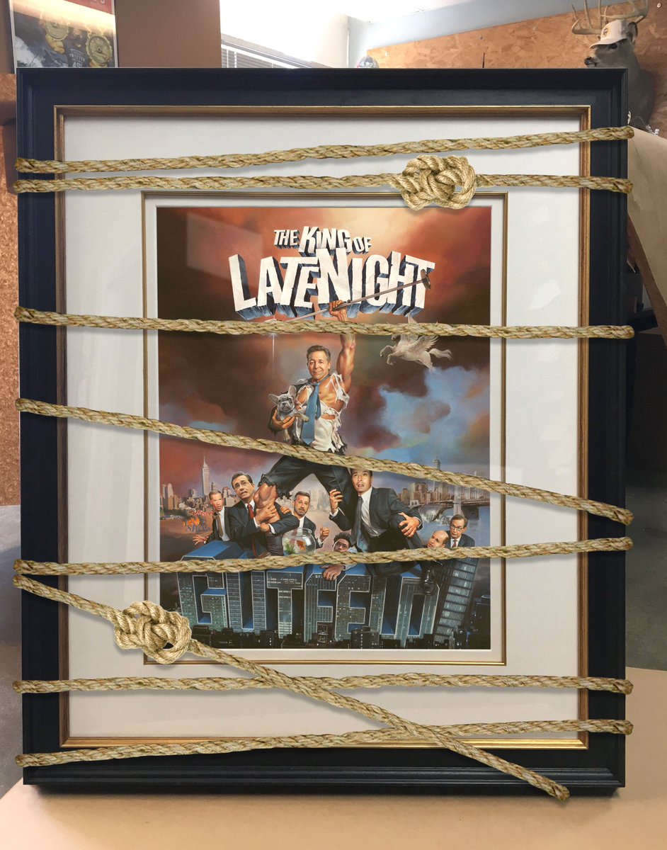 SporkUnltd's tweet photo. @greggutfeld I have your painting all framed up. If you ever want to see it on your wall, send one million dollars in unmarked one dollar bills. Actually, it’s a lot less than that. Otherwise I’ll be forced to hang it in my studio if I don’t hear from you. - - the artist. https://t.co/fQHOzbCknG