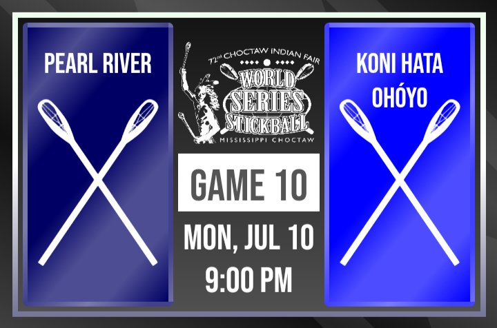 HannaliOkla's tweet photo. Tonight's match ups for the @MsChoctawFair #WSOS
World Series of Stickball 👇🏽
10pm Headliner
9pm Women's
8pm Men's 35+ https://t.co/PJQpm8UVtw