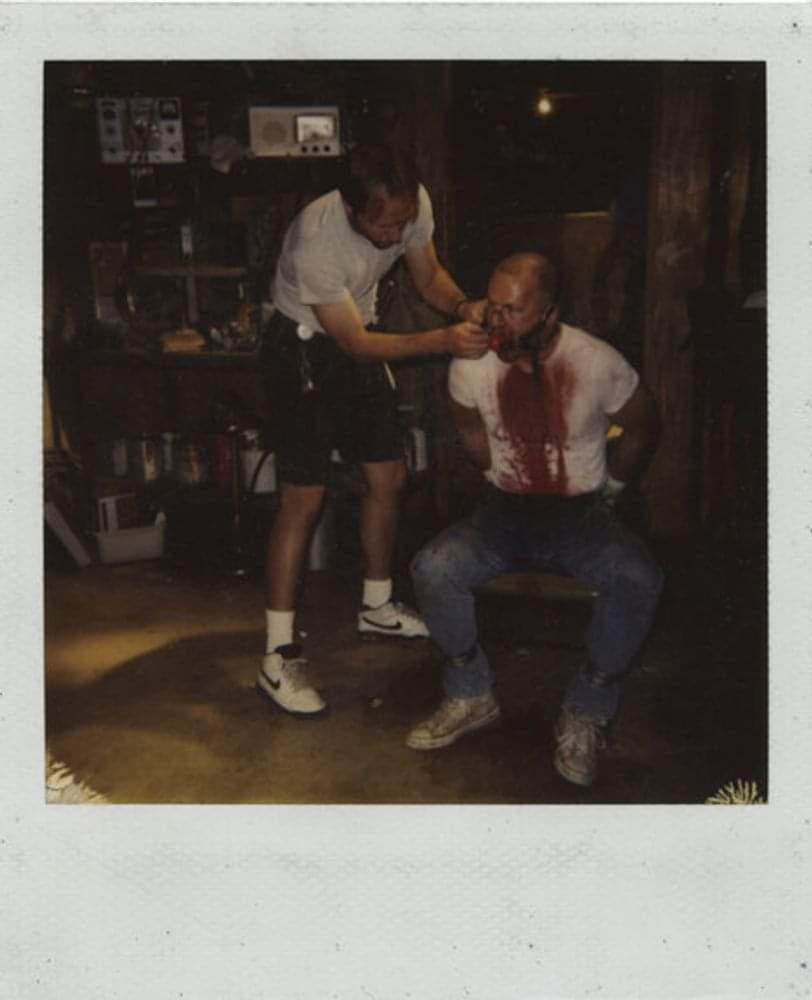 A polaroid taken on the set of Pulp Fiction (1994)