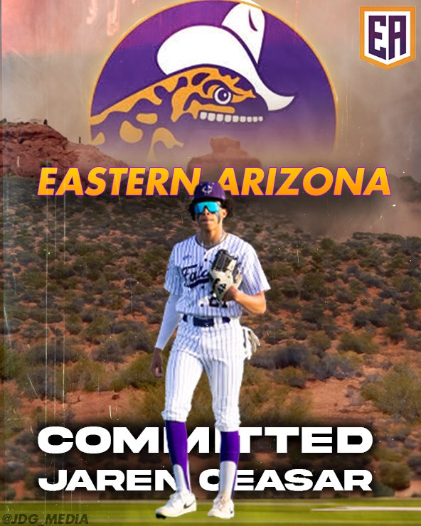 Jaren Ceasar (@ceasar_jaren) on Twitter photo I am proud to announce that I will be continuing my academic and athletic career <a href="/eastern_arizona/">Eastern Arizona Baseball</a>
@kimballk11 I am proud to announce that I will be continuing my academic and athletic career <a href="/eastern_arizona/">Eastern Arizona Baseball</a>
@kimballk11