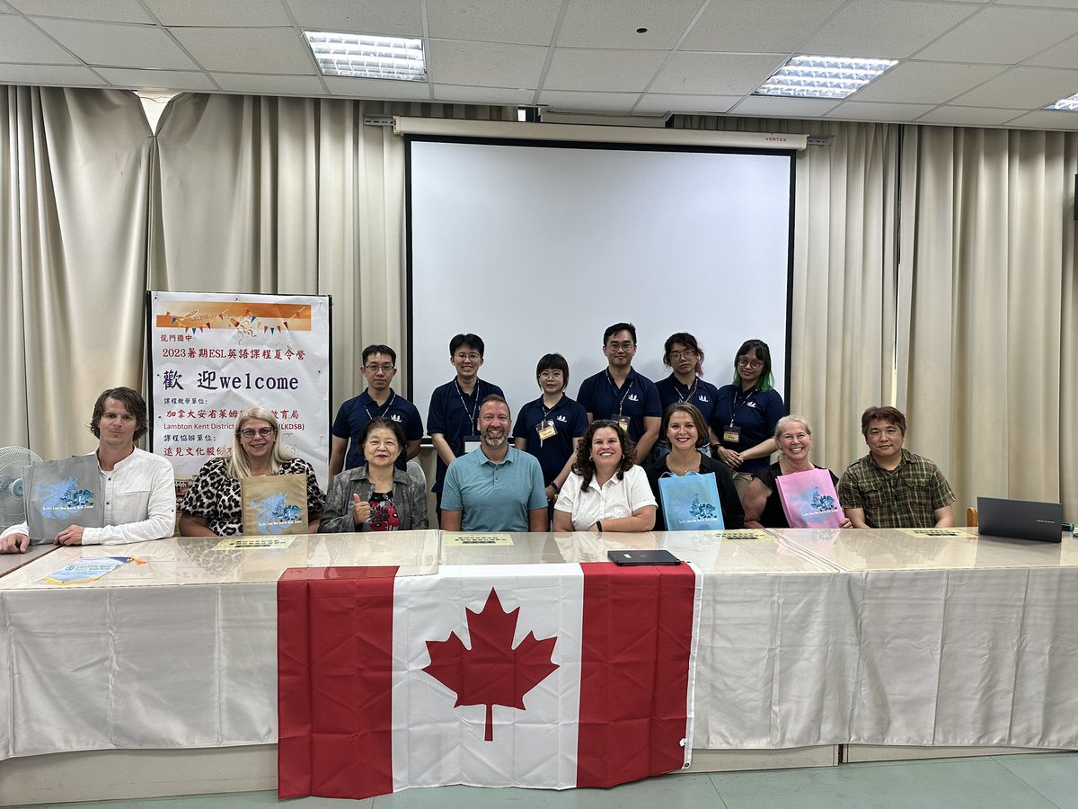 Excited to be here in #Taiwan with Foresight International, the <a href="/LKDSB/">Lambton Kent DSB</a>, and an incredible group of Canadian and Taiwanese educators for our first #ESL camp of the summer!