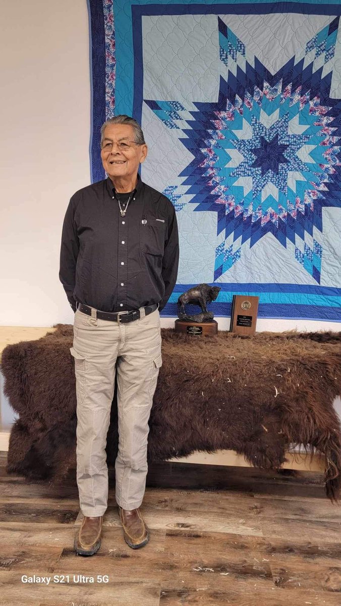 Forever honored to have this Leksi as our Board of Directors President! Joseph Marshall III came to visit us at our campus showing off us Lifetime Achievement and Hall of Fame Induction awards from the Western Writers of America.