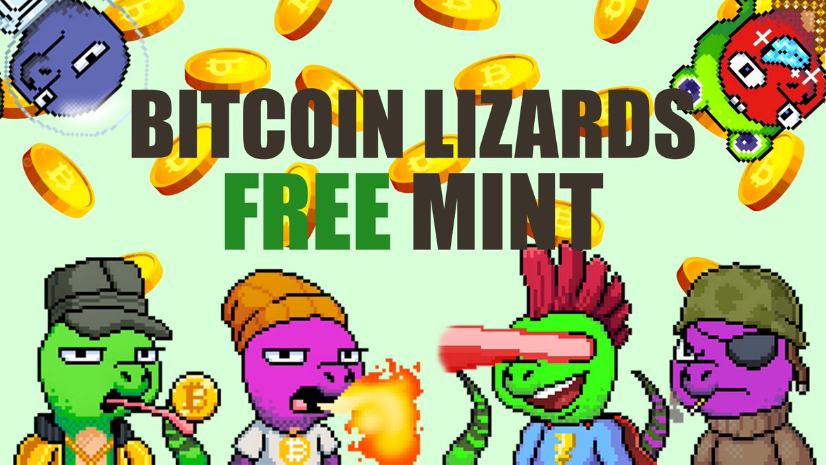 Bitcoin Lizards will be a FREE MINT!!!

#Bitcoin Launchpads are charging creators insane fees 😠

#Ordinals Creators are charging minters insane fees 😡

THIS MUST STOP ... Lizards will be free (small inscription fee &amp; mint date TBD) on: bitcoinlizards.com

#FreeMint #NFT
