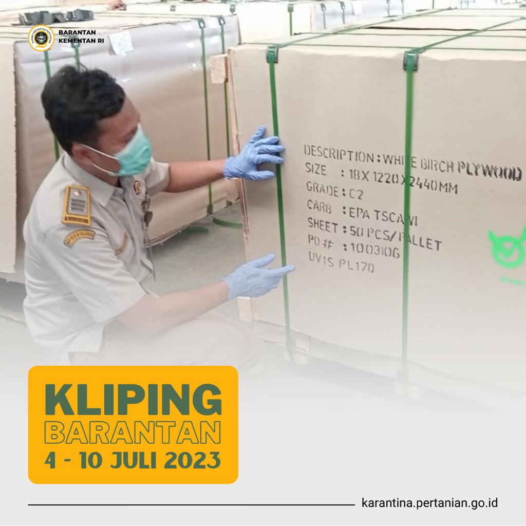BarantinRI's tweet photo. SobatQ,

Mau tahu kegiatan kami dalam sepekan?

Berikut kami rangkum dalam deretan informasi terkait pengawasan, keamanan, pengendalian mutu pangan dan pakan asal produk pertanian, serta upaya peningkatan ekspor pertanian indonesia.

#KlipingBarantan
Karimin #SapaPagi https://t.co/IRl3Dtgc5E