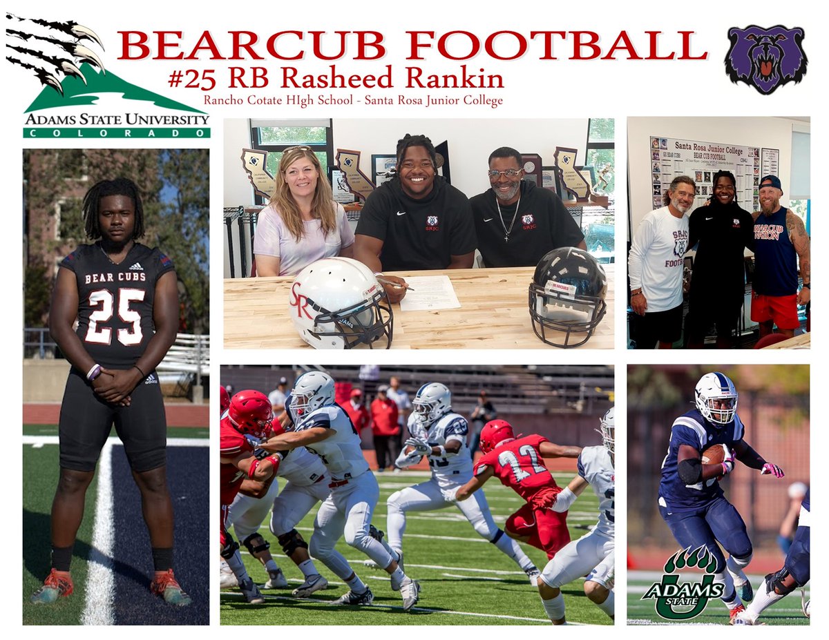Congratulations Jeremy Baker and Rasheed Rankin.
Bear Cubs on the Move!
Go Bear Cubs!
CB4L!