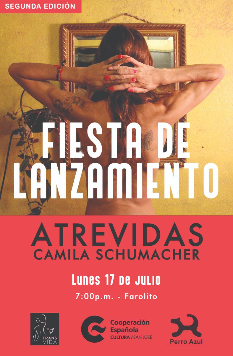 “Atrevidas. Relatos polifónicos de mujeres trans” de Camila Schumacher ya tiene su segunda edición.

¡No te perdás esta oportunidad de explorar esta obra galardonada y descubrir las voces que merecen ser escuchadas!

📅 Lunes 17 de julio
⏲️ 7:00 p.m.
🏠 @CCE_CostaRica