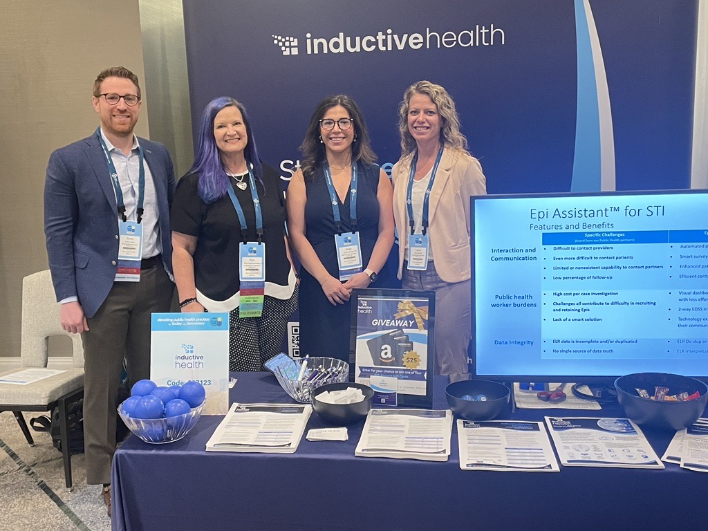 InductiveHealth's tweet image. Join us at #NACCHO in #Denver this year! Stop by our booth #17 to talk with our team of #publichealthexperts and discover how our cutting-edge technology can revolutionize #publichealth initiatives. Together we can #StopDiseaseThroughTechnology.

#InductiveHealth #NACCHO2023