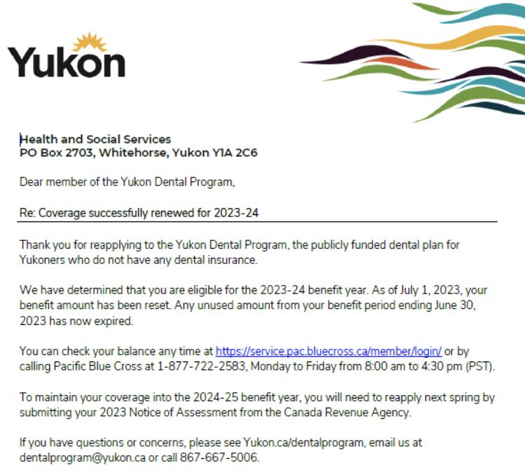 yukonrifkind's tweet photo. Yay, my Yukon Dental Program coverage was renewed! Check https://t.co/sYzI72lXaB to see if you're eligible and how to sign on
#Yukon #dental #dontforgettofloss https://t.co/jEv4NIuzLq