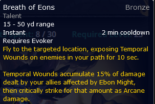 td_rules's tweet photo. Final day before Augmentation release! The big cooldown. Breath of Eons. Fly over your enemies debuffing them allowing a portion of your allies damage to be stored in the debuff. At the end of the timer that portion of everything your allies did happens again! https://t.co/8Eh7rGxaxl