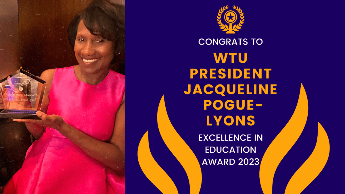 WTUTeacher's tweet photo. @wtuteacher, Congratulations to WTU President Jacqueline Pogue-Lyons on receiving the 2023 Excellence in Education Award and Fatima Whitmore on being named Educator of the Year at the Teachers Festival Honoring Educators on Friday, July 7th! #redfored https://t.co/mtoEwohooL