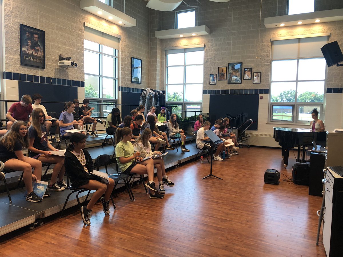 stviatortheatre's tweet photo. “First day of school! First day of school!” We had so much fun at our first rehearsal for FINDING NEMO JR today! Don’t miss this fishy musical next Saturday, July 22nd at 7:00p! Free &amp; unticketed! 🐡 https://t.co/SVot09DlWW