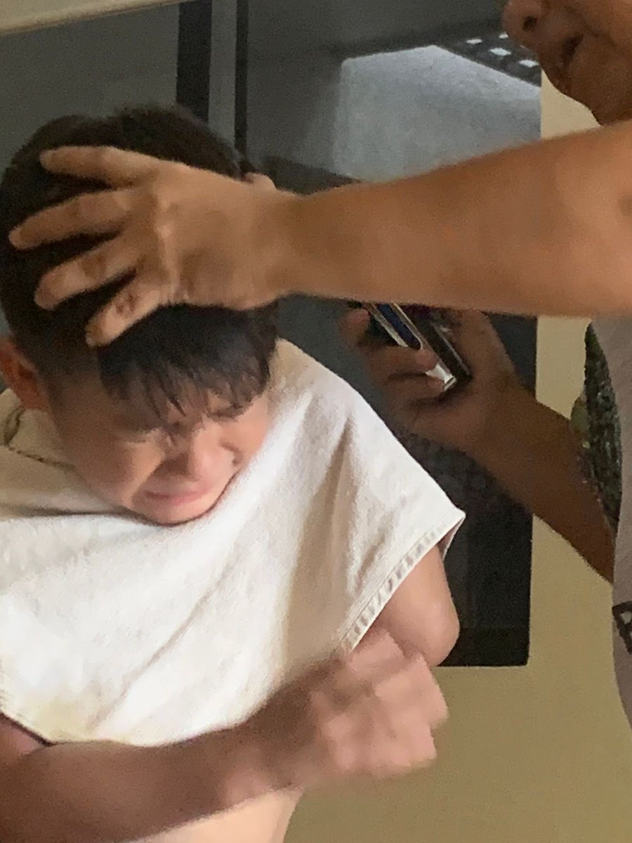 JorgeBarraganL's tweet photo. Hola, me han preguntado donde anda #Barragansito , hoy llego para sacarse punta, cabe señalar que tanto este jovencito y #Thorito no les gusta ir a la peluquería, entonces los ejecutan en casa.
Me lo perdí, pero todo es un show ver sus caras, aclaro nunca lloró.
#Barraganeando https://t.co/ZQoHaFuwSl