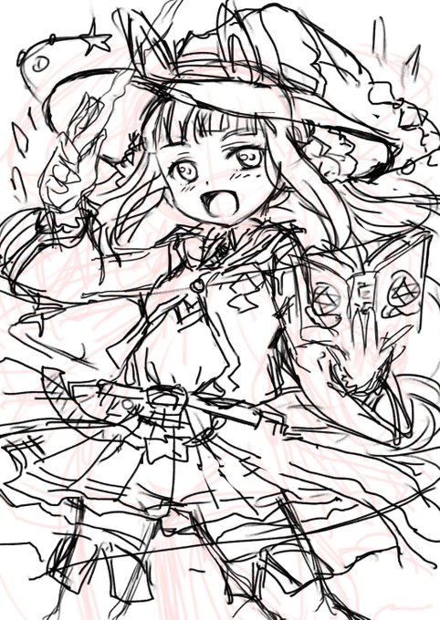 「滲み出す混濁の紋章 不遜なる狂気の器
湧きあがり・否定し 痺れ・瞬き 眠りを妨げる
爬行する鉄の王女 絶えず自壊する泥の人形
結合せよ 反発せよ 地に満ち己の無力を知れ」
液タブでラフ☆魔法少女スイーピー
直感的に描けるのでラフが楽
#ウマ娘 