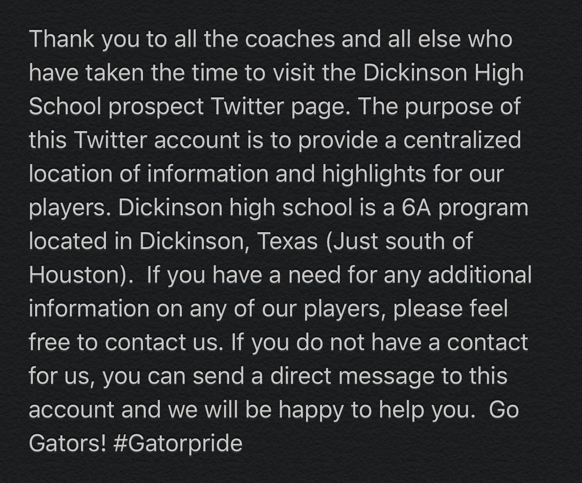 DHSFBRecruiting's tweet image. Recruit Dickinson High School