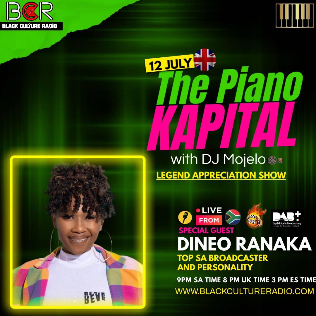 The Piano Kapital (@thepianokapital) on Twitter photo Catch our Legend Appreciation show with 🎙 <a href="/dineoranaka/">Ausi OMotona</a> on
<a href="/ThePianoKapital/">The Piano Kapital</a> Show
With DJ <a href="/mojelo_mojelo/">Mojelo</a> & <a href="/Jae_haboi/">Jehoiada🔥</a>
Ur Ultimate Amapiano Experience
On UK Top Station <a href="/BlackCultureRa1/">Black Culture Radio (BCR)</a> Radio
Every Wednesday 9PM🇿🇦8PM🇬🇧3PM🇺🇸
pods.link/The_Piano_Kapi…
blackcultureradio.com Catch our Legend Appreciation show with 🎙 <a href="/dineoranaka/">Ausi OMotona</a> on
<a href="/ThePianoKapital/">The Piano Kapital</a> Show
With DJ <a href="/mojelo_mojelo/">Mojelo</a> & <a href="/Jae_haboi/">Jehoiada🔥</a>
Ur Ultimate Amapiano Experience
On UK Top Station <a href="/BlackCultureRa1/">Black Culture Radio (BCR)</a> Radio
Every Wednesday 9PM🇿🇦8PM🇬🇧3PM🇺🇸
pods.link/The_Piano_Kapi…
blackcultureradio.com