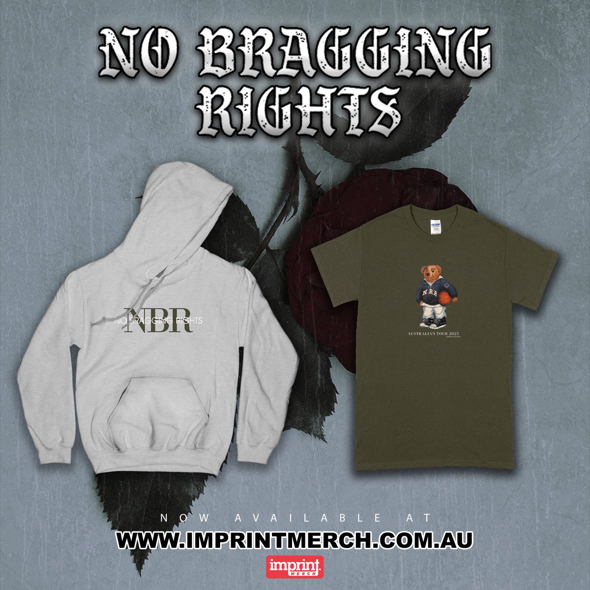 Australian merch store for <a href="/NBRBAND/">No Bragging Rights</a> now live on Imprint Merch. Couple of remaining items from their recent Australian tour, in stock and shipping now. 

imprintmerch.com.au/collections/no…