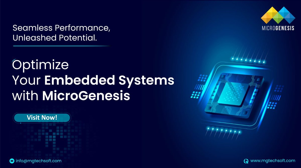 Mgtechsoft's tweet image. Want to optimize the performance of your embedded systems? #MicroGenesis offers #HCLEmbeddedTesting solutions & services to identify and resolve any issues, ensuring a seamless user experience.
Reach us at info@mgtechsoft.com for more info!
#EmbeddedTesting #EmbeddedSystems