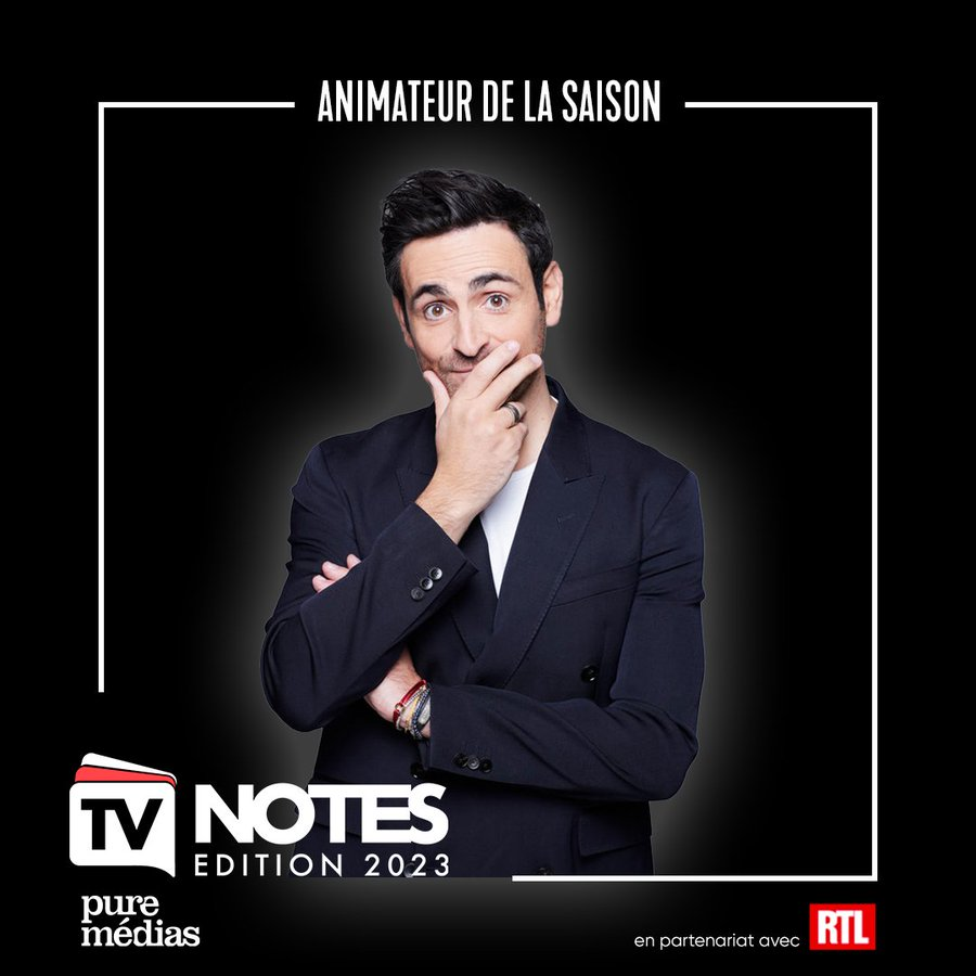 MarieMarilou_'s tweet photo. Bravo @CamilleCombal qui remporte le #TVNotes2023 de "l'animateur de la saison" https://t.co/2h3DqX4JxU… https://t.co/WL5x33ZeO1