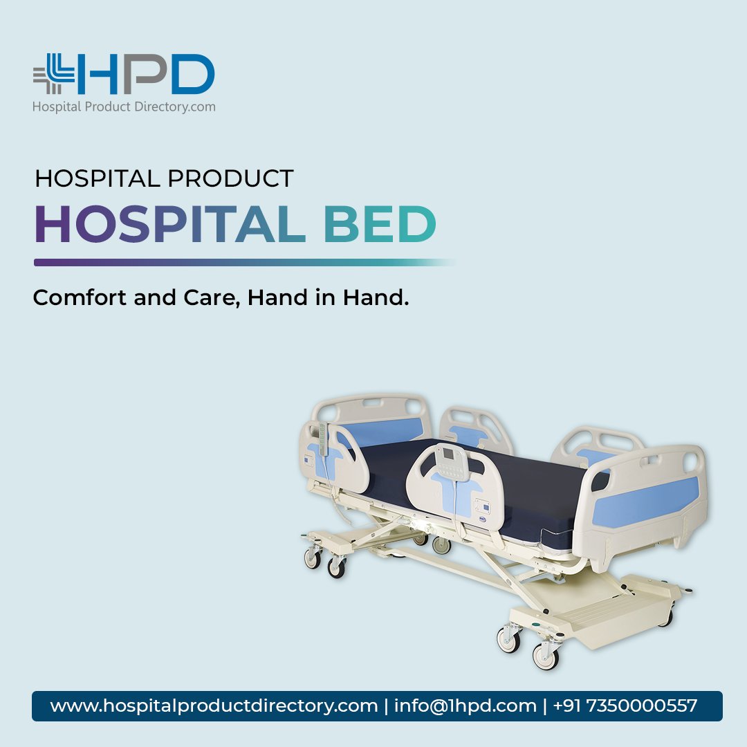 hosproducthub's tweet image. Hospital bed is designed to prioritize patient comfort and optimal care. Visit our website for verified Hospital Bed Suppliers and Dealers to get products at the best price.

Click Here :- bit.ly/3Jd8Xzw

#HospitalBed
#ICUBed
#HospitalProductDirectory
#HospitalEquipment