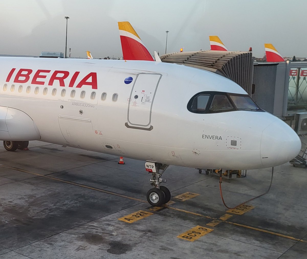 josegomez_twt's tweet image. Embarcando rumbo a nuestro próximo destino, nos despide la aeronave EC-NTP "Envera"
¡Esto si que es empezar el día con buenas vibraciones!
Un abrazo desde el aire a todos los amigos de @Grupo_Envera_
@Iberia @iberiaexpress @