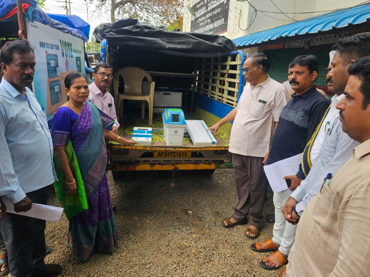 Addl.Collector Revenue sir Inaugurated EVM Awareness Vans at 90 - Kodad Constituency