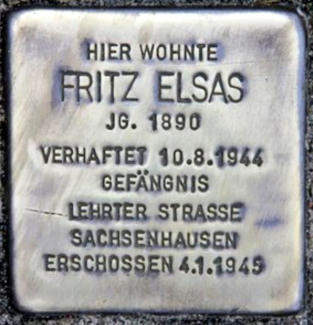 Letnapark's tweet photo. BERLIN GESCHICHTE
#Antifa

Fritz #Elsas *11.7.1890 Cannstatt - 4.1.1945 KZ #Sachsenhausen, erschossen.
Politiker, linker Bürgermeister Berlin, Jude; nach Absetzung Widerstandskämpfer gg. #NS, immer wieder verhaftet &amp; gefoltert.
 
[Patschkauer Weg 41, B-Lfd.] https://t.co/8eKsFusrpr