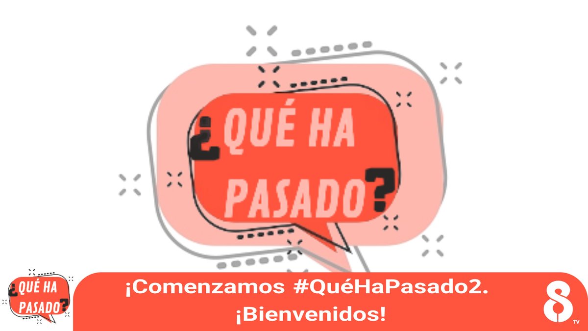 QueHaPasadoTV's tweet photo. ¡Buenas tardes y sean bienvenidos!
Comenzamos #QuéHaPasado2 ya en @8tv_es ✨ https://t.co/R14LL3vkNN
