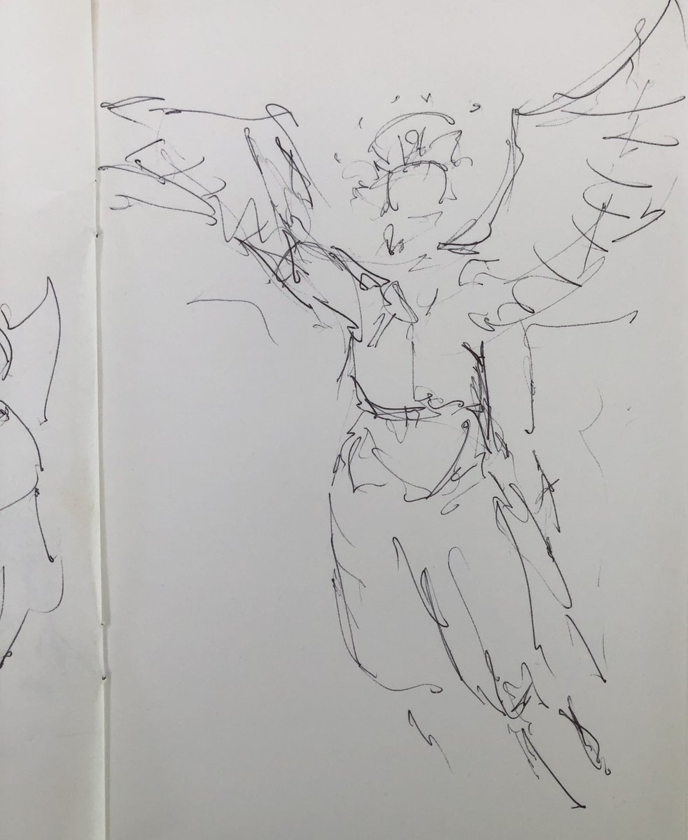 marks_lucy's tweet image. Sketches of old masters from a quick trip to the National Gallery.  They are fast impressions in biro. 

#sketches #birosketch #keepsketching #sketchingoldmasters