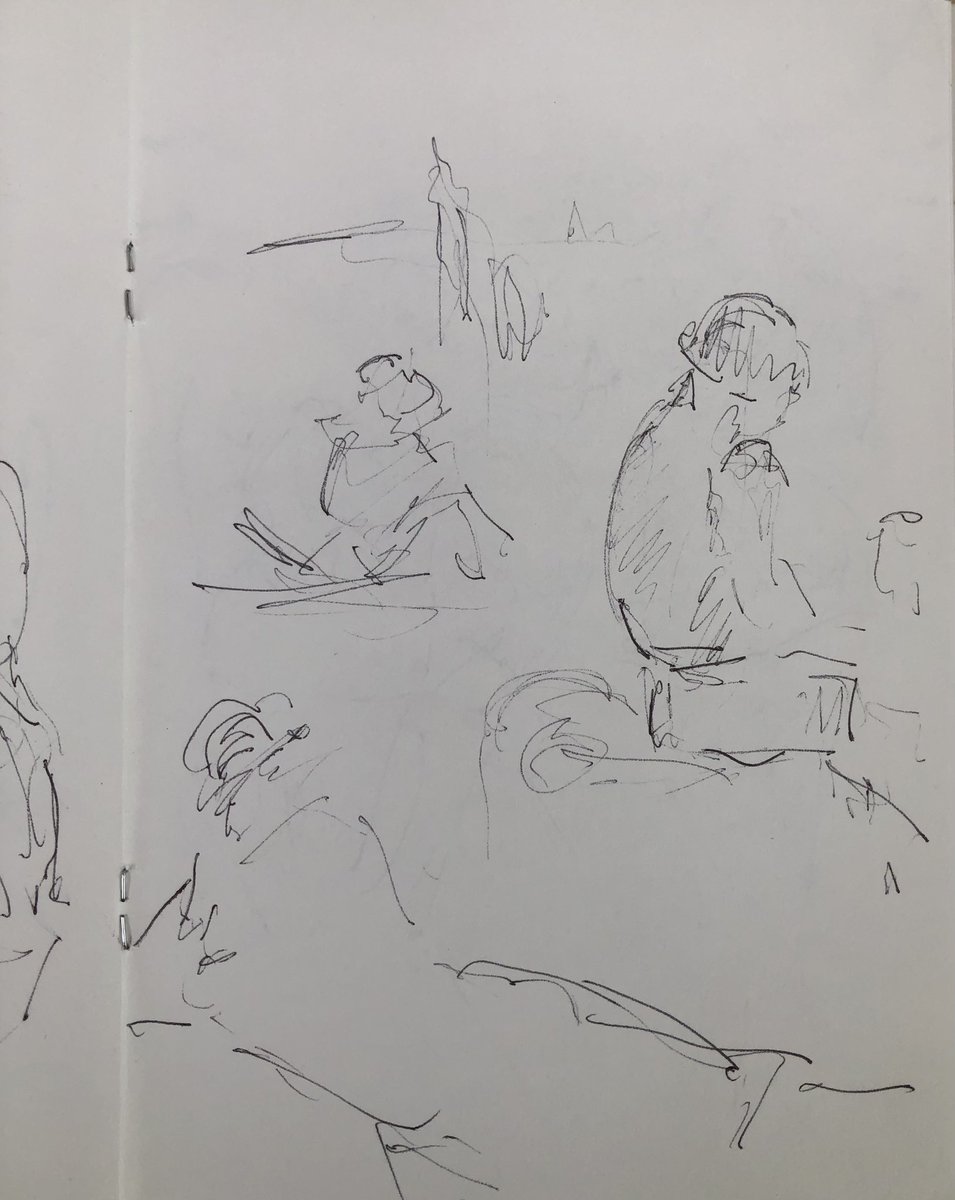marks_lucy's tweet image. Sketches of old masters from a quick trip to the National Gallery.  They are fast impressions in biro. 

#sketches #birosketch #keepsketching #sketchingoldmasters