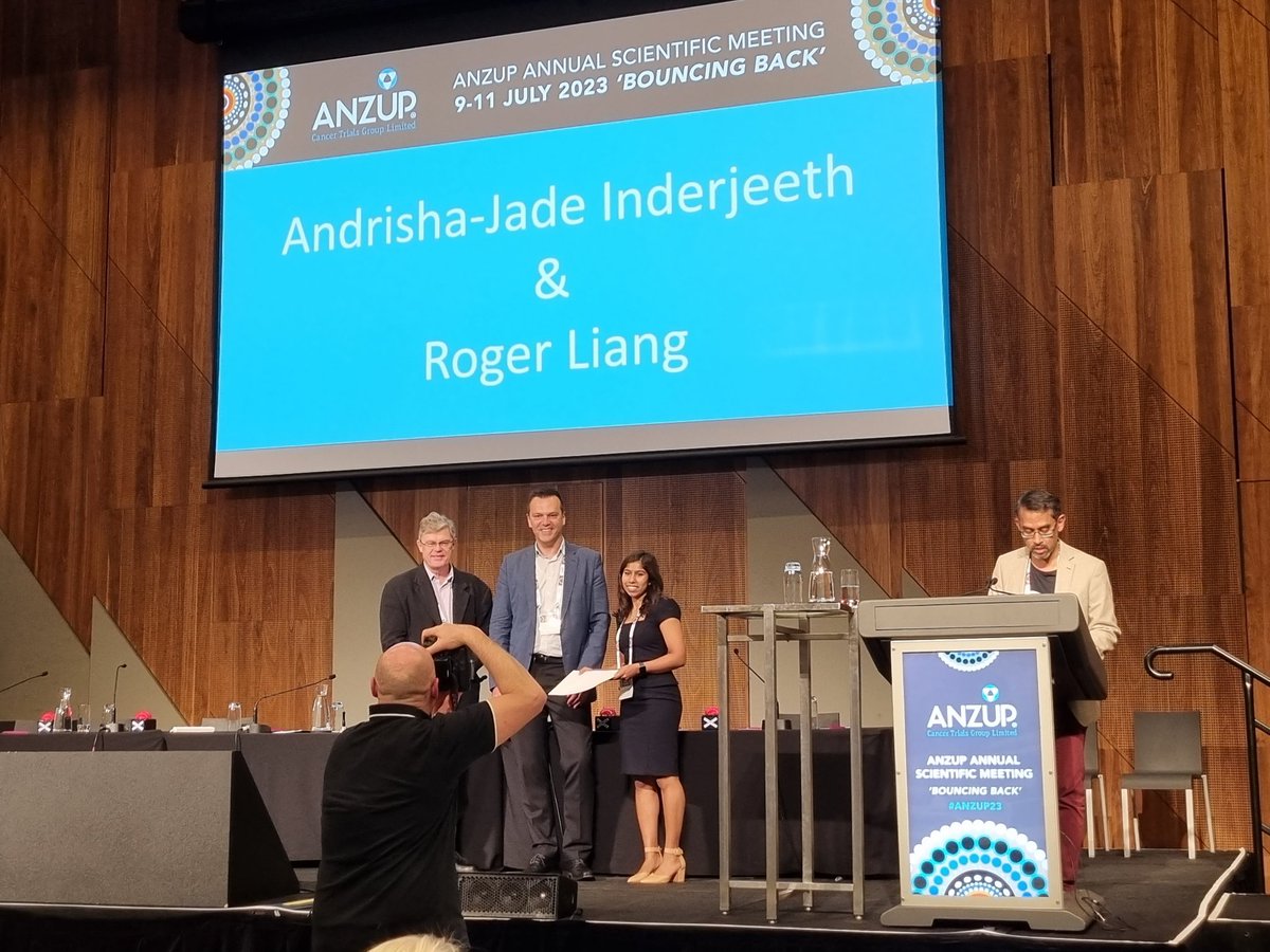 Congratulations @AndrishaI on winning the best of the best oral presentation at @ANZUPtrials #anzup23 for BLADDA real world evidence! @gu_onc @gibbs_lab @PeterMacCC @WEHI_research