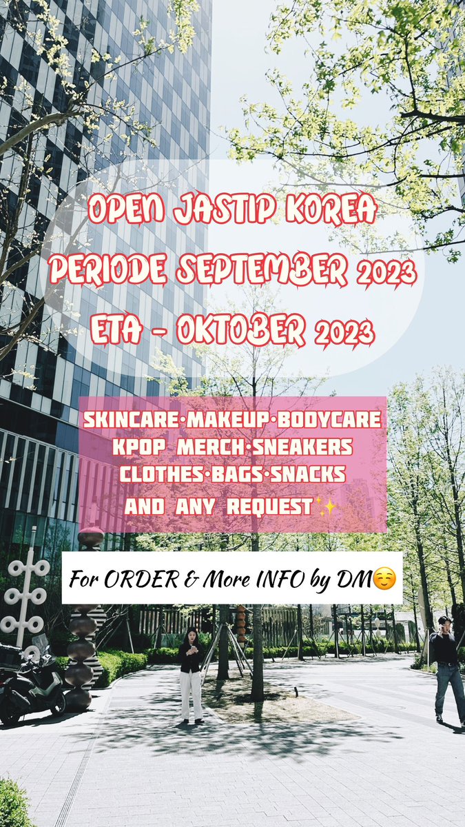 Dirty_discoo's tweet photo. OPEN JASTIP KOREA🇰🇷
🗓️ SEPTEMBER 2023
ETA OKTOBER 2023
📍INA JAKARTA UTARA
⚠️LIMITED SLOT
Dm for more info!
#openjastipkorea #kpoplightstick #kpopalbum #kpopmerchandise #skincare #makeup #clothes #bags #sneakers #brandedstuff https://t.co/rBXKEVNEDf
