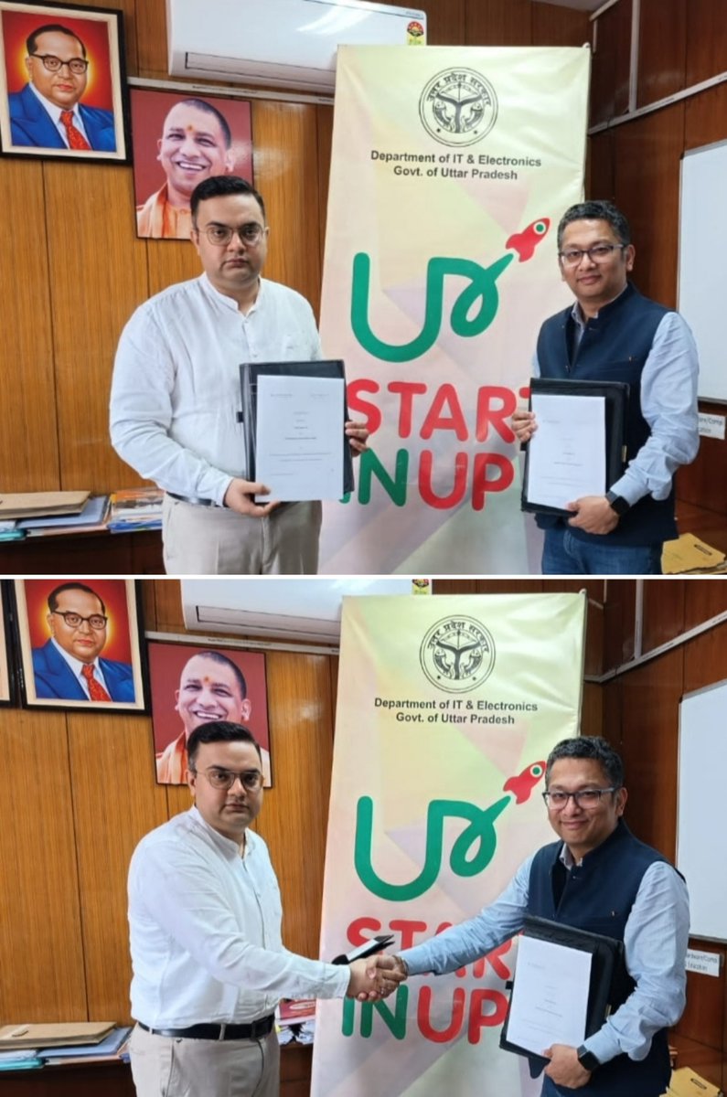 StartInUP has signed an #MoU with <a href="/WeAreTechnoplat/">Technoplat</a>, a #global platform established to #incubate and grow #tech-based #startups with special emphasis on strengthening the #UK, #Asia, and #MiddleEast #NorthAfrica corridor.

<a href="/startupindia/">Startup India</a> <a href="/tabhishek02/">Abhishek Tiwari</a> <a href="/CMOfficeUP/">CM Office, GoUP</a>