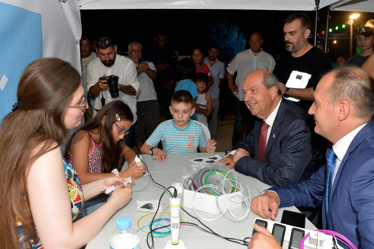 ErsinrTatar's tweet photo. Gelecek Onlara Emanet … BİLİMFEST KIBRIS. Teknoloji çağında çocuklarımız geleceğe hazırlanıyor. Emeği geçenlere çok teşekkür ederim. https://t.co/0RrB9xvyMO