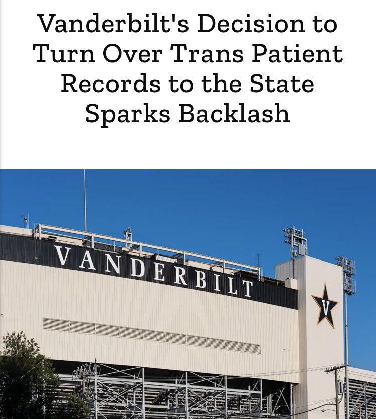 bywillpollock's tweet photo. explain to me how @VanderbiltU & @AGTennessee arenโt *at minimum* violating HIPPA laws #maddow https://t.co/trOuAGRPRS