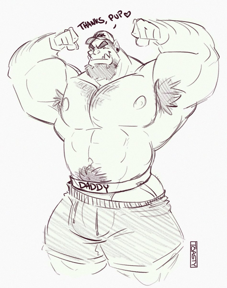 My orc, Coach. Hm, last time he found that 'daddy's boy' jock, but this time... 🤔